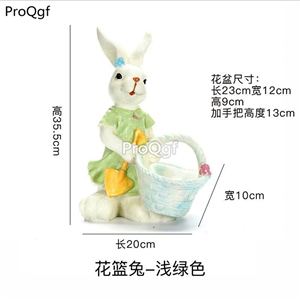 59usd Ngryise 1 Set Creative Europe rabbit cute flower pot