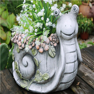 59usd Ngryise 1 Set Creative Europe snail shape flower pot