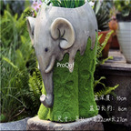 59usd Ngryise 1 Set Creative Europe elephant series flower pot statue