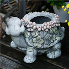 59usd Ngryise 1 Set Creative Europe animal series flower pot statue