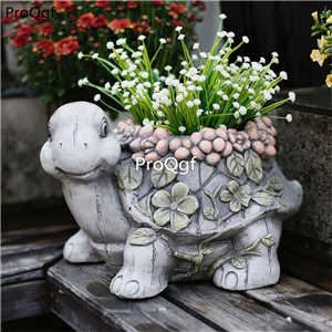 59usd Ngryise 1 Set Creative Europe animal series flower pot statue