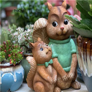 39usd Ngryise 1 Set Creative life partner animal series statue