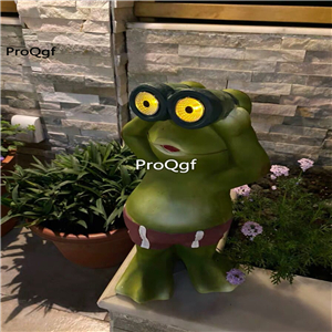 59usd Ngryise 1 Set Creative watching you series frog garden statue