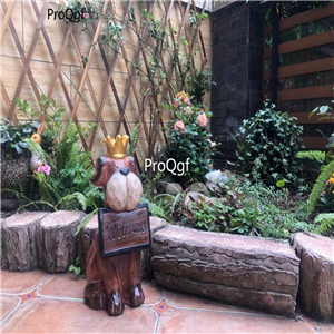 59usd Ngryise 1 Set Creative welcome dog series garden statue