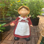 59usd Ngryise 1 Set Creative girl boy  series garden statue