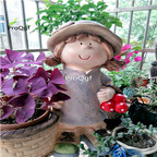 59usd Ngryise 1 Set Creative girl queen series garden statue