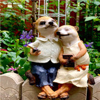 59usd Ngryise 1 Set Creative  warm relationship series garden statue