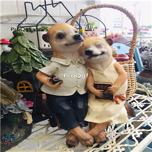 59usd Ngryise 1 Set Creative  warm relationship series garden statue