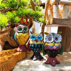 49usd Ngryise 1 Set Minshuku owl family series garden statue