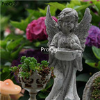 39usd Ngryise 1 Set Minshuku devil angel series garden statue