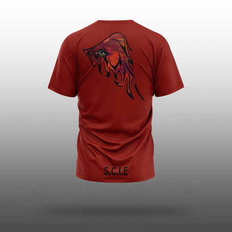 SCIE 运动T恤衫 - T-Shirt (FIRE-红）-旧款校服-2