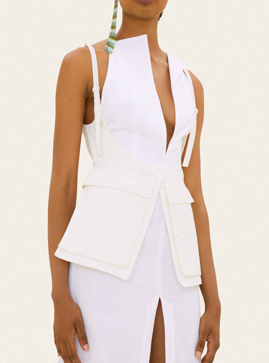 廓形立领双排扣风衣-4