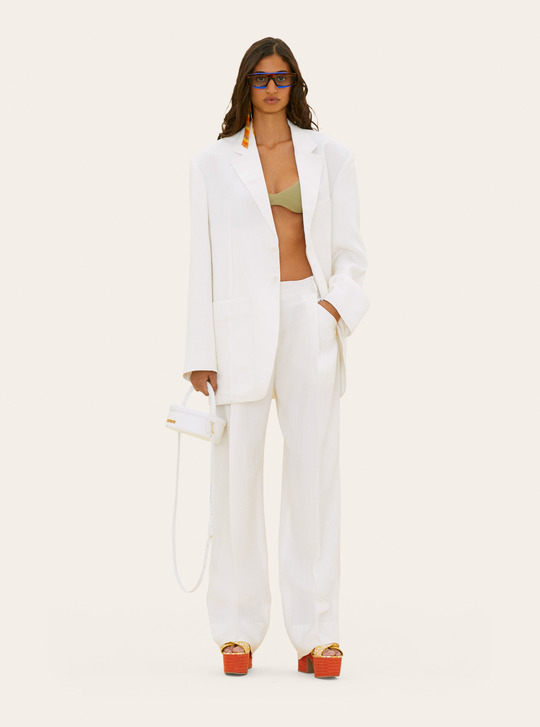 廓形立领双排扣风衣