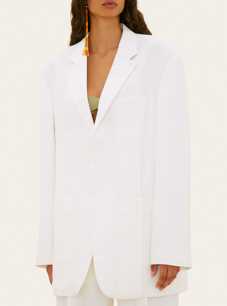 廓形立领双排扣风衣-3