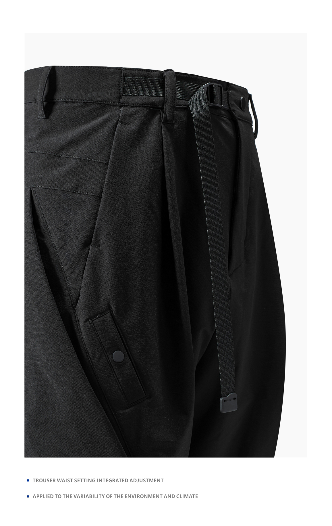 MULTI STRUCTURE TAPERED PANTS