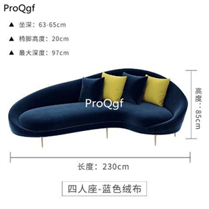 279usd Ngryise 1 Set luxurious 230*85cm four people seat relax sofa