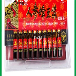 19usd 10pcs in one box Quality ginseng royal jelly
