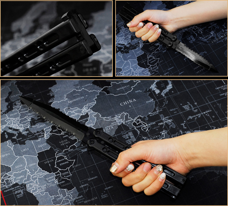 美国冷钢coldsteel原品塑料蝴蝶练习小刀训练便携合法防身非金属