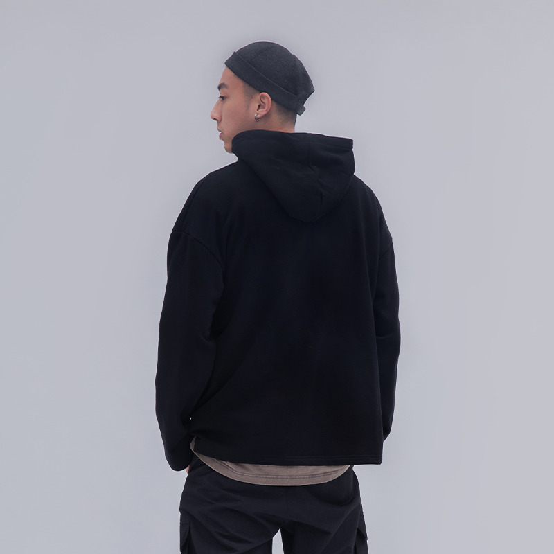 FLOAT 2020SS 拼接挎包OVERSIZE连帽卫衣-3