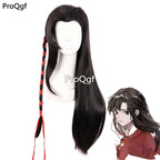 19usd wig Prodgf 1Pcs A Set ancient black handsome series Cosplay Costume product