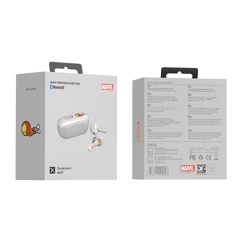 PaMu Slide/派美特 Mini漫威钢铁版 真无线双麦降噪蓝牙耳机-5