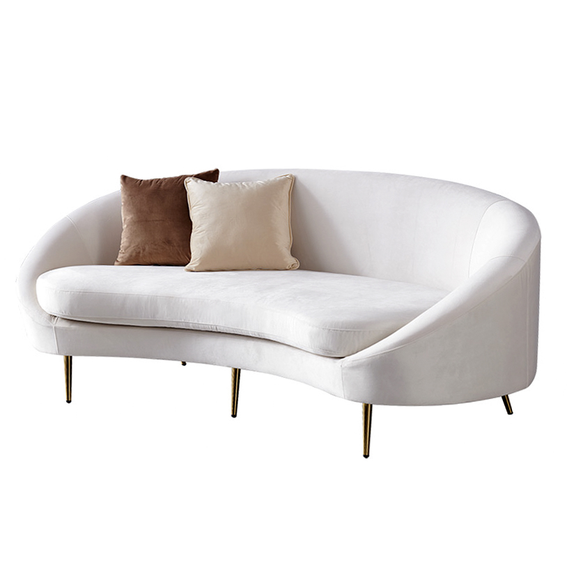 沙发-现代轻奢-木框架+绒布面料