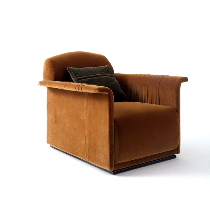 沙发-现代简约-布艺+不锈钢底架