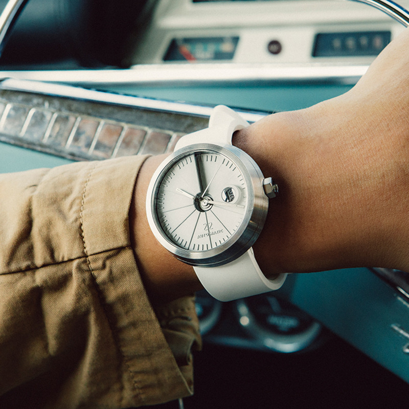 四度空间机械表 白昼款+黑皮表带 含税包邮 （CJ）-11