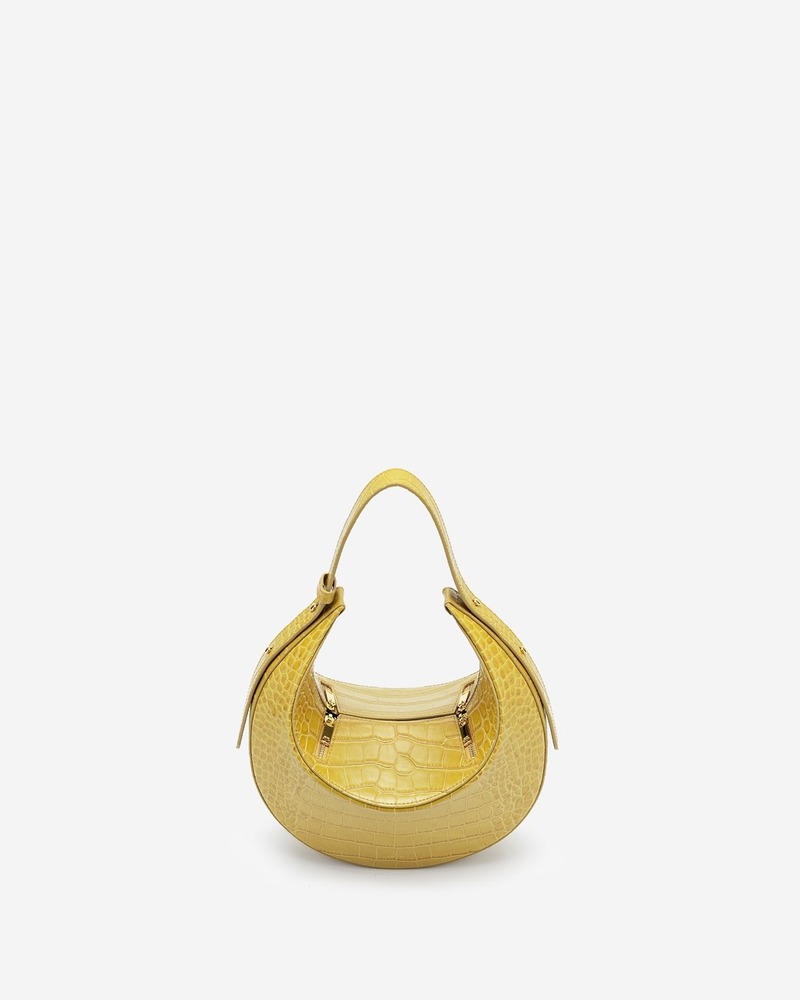 Rantan Bag - Yellow Croc-5