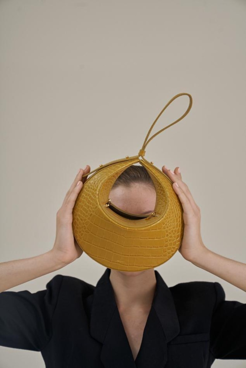 Rantan Bag - Yellow Croc-3