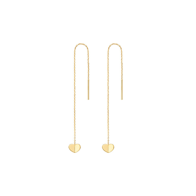 YIN隐 「怡」系列折纸爱心耳线-6