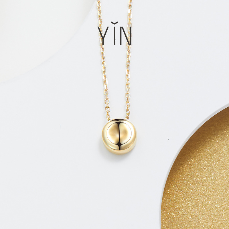 YIN隐 婴-生命系列18K金小细胞吊坠锁骨链-4