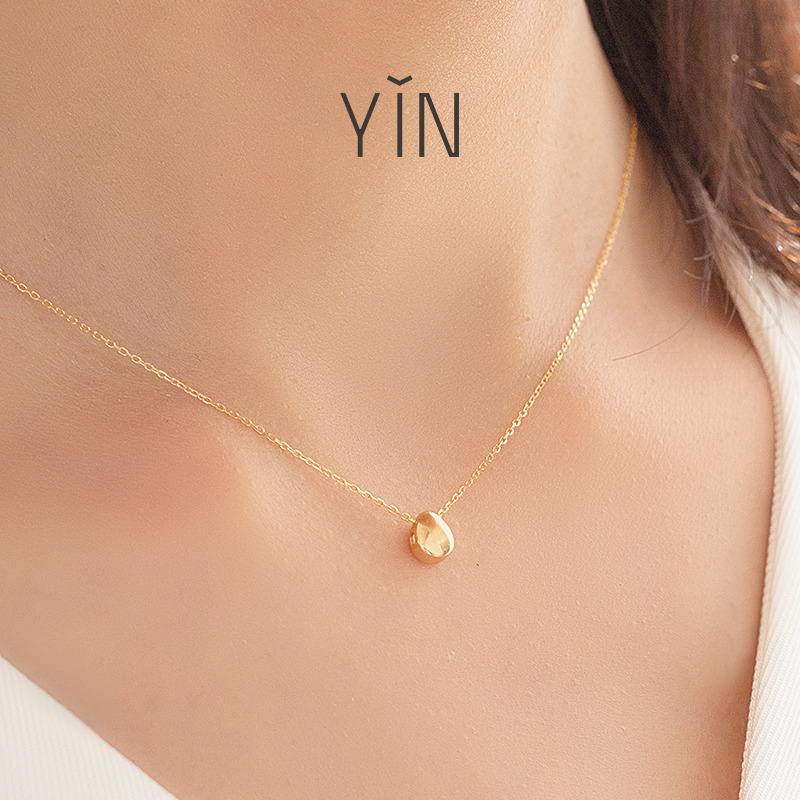 YIN隐 婴-生命系列18K金小细胞吊坠锁骨链-3