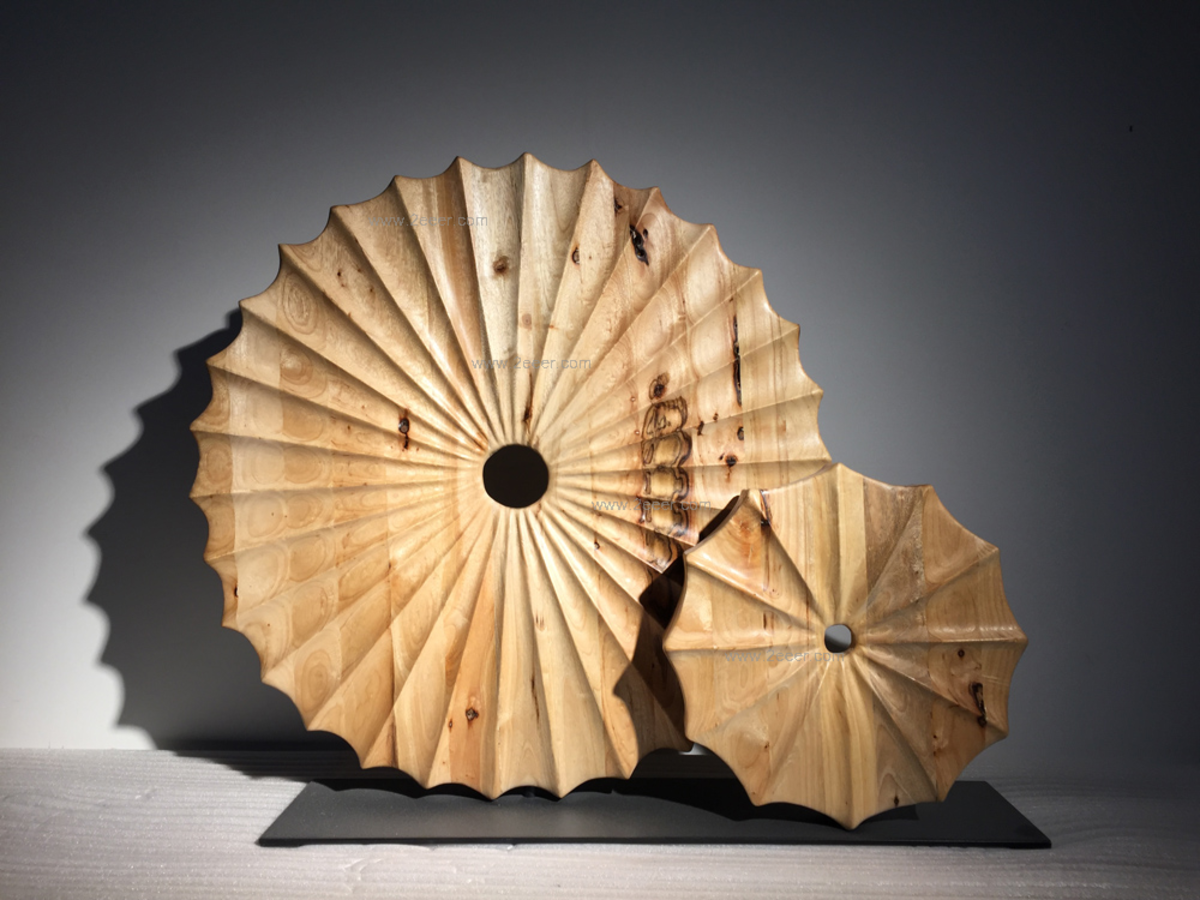 摆件-现代中式简约-桦木-木雕系列