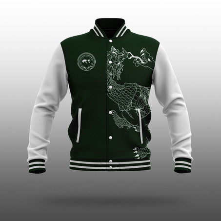 SCIE 运动夹克 - Varsity Jacket  ( WOOD-绿 )-旧款校服