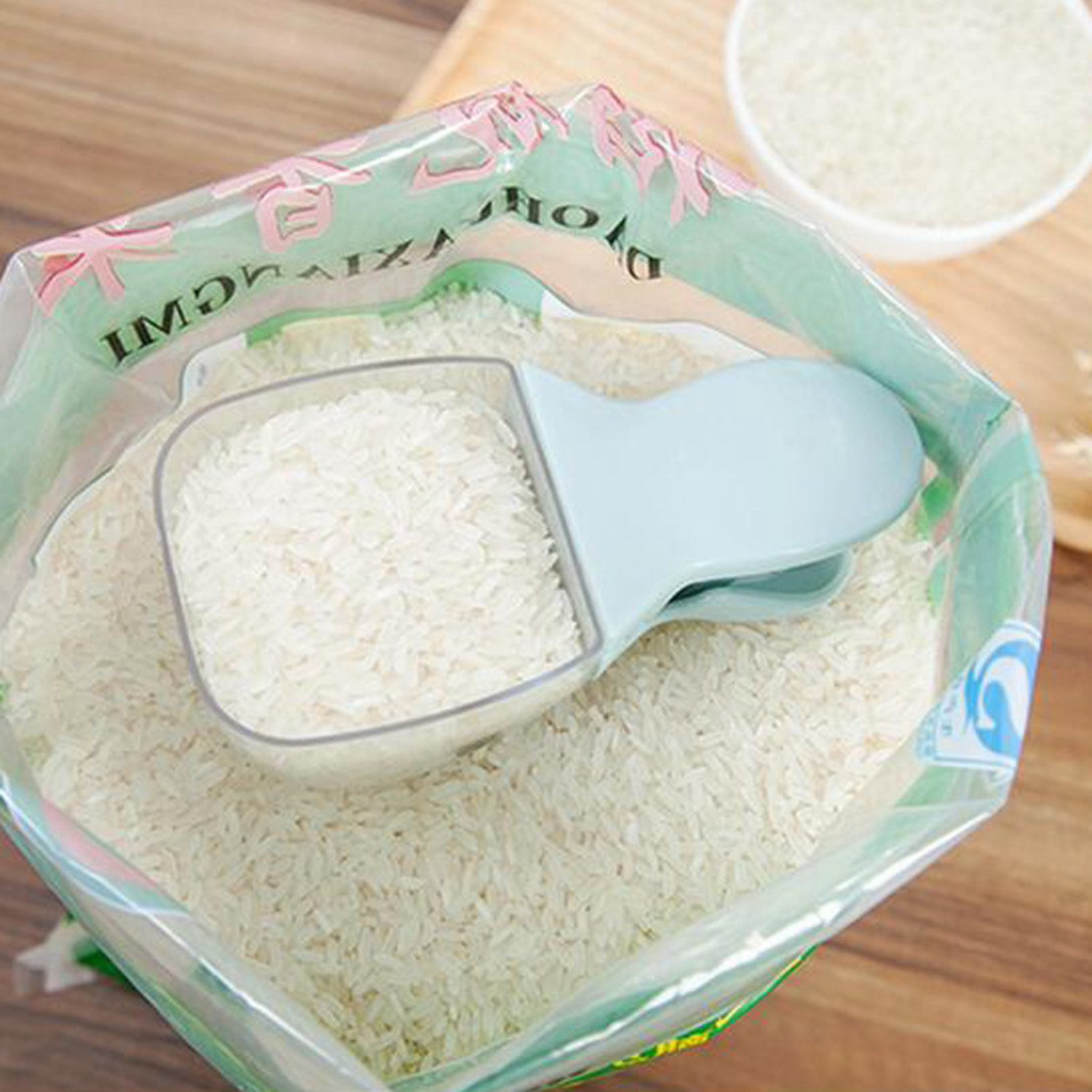 多功能鸭头造型塑料米铲封口夹厨房用品家用可爱卡通迷你水勺水瓢-3