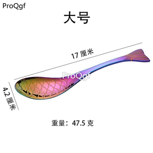 15usd Prodgf 5Pcs A Set ins series fish shape coffee spoon