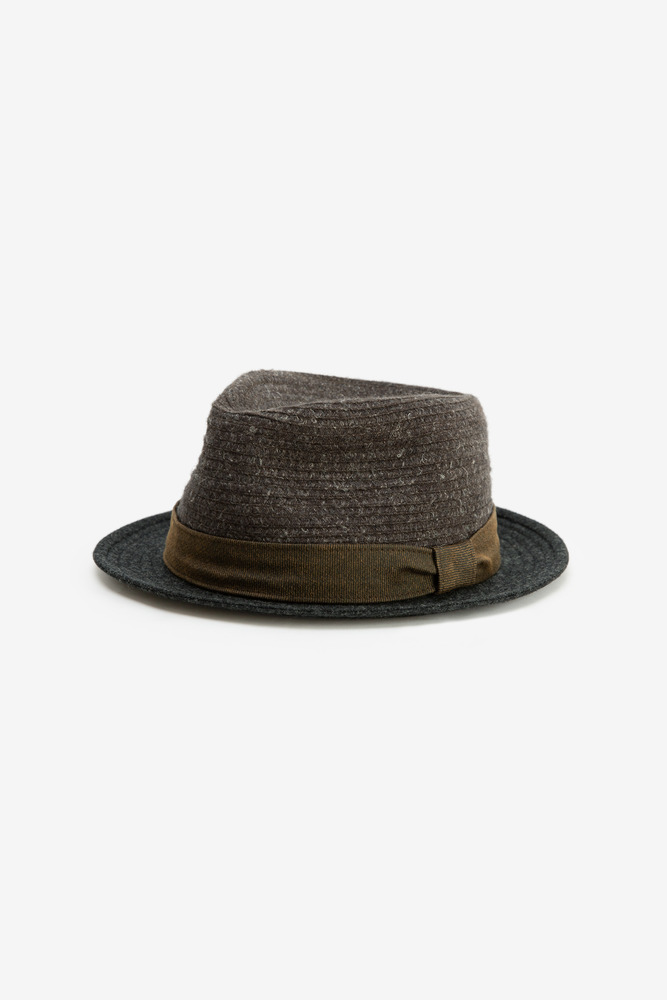 U.S Blend Knit Stingy Brim Fedora Hat, unisex