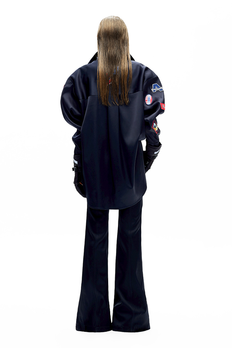 AW20 原创设计绣标衬衣外套-3