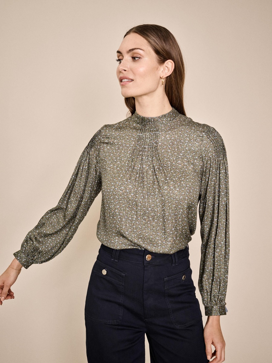 缎面绉纱连衣裙-3