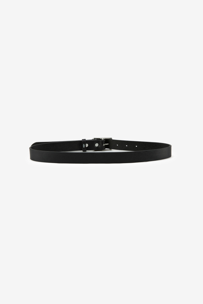Italian waxed leather Belt (black)