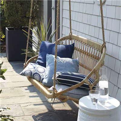 369usd Prodgf 1 Set 142*61*69cm two people seat Rattan Hanging Chair