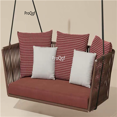 339usd Prodgf 1 Set 140*75*42cm two people seat Rattan Hanging Chair