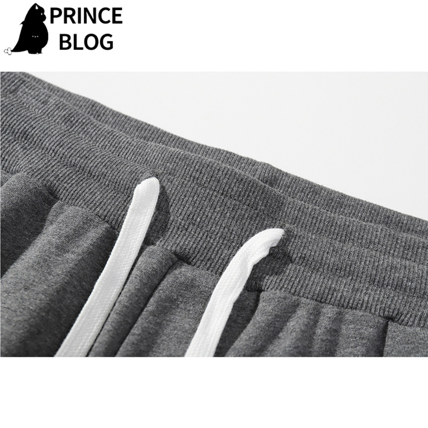 PrinceBlog新款大码运动裤全棉运动休闲裤小脚裤欧码学生裤子潮流-3