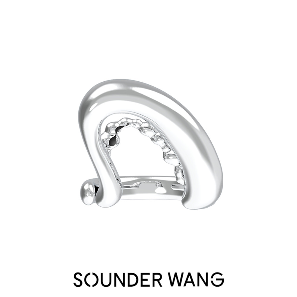 SounderWang天书系列弧形笔触珐琅开口戒