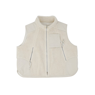 ATTEMPT AW20 拼接羊羔毛马甲