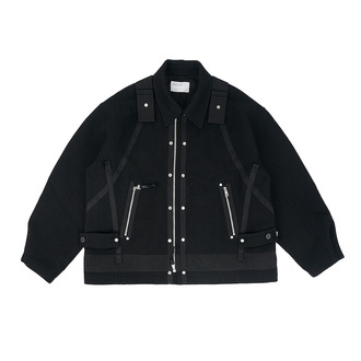 ATTEMPT AW20 军旅风金属元素毛呢夹克