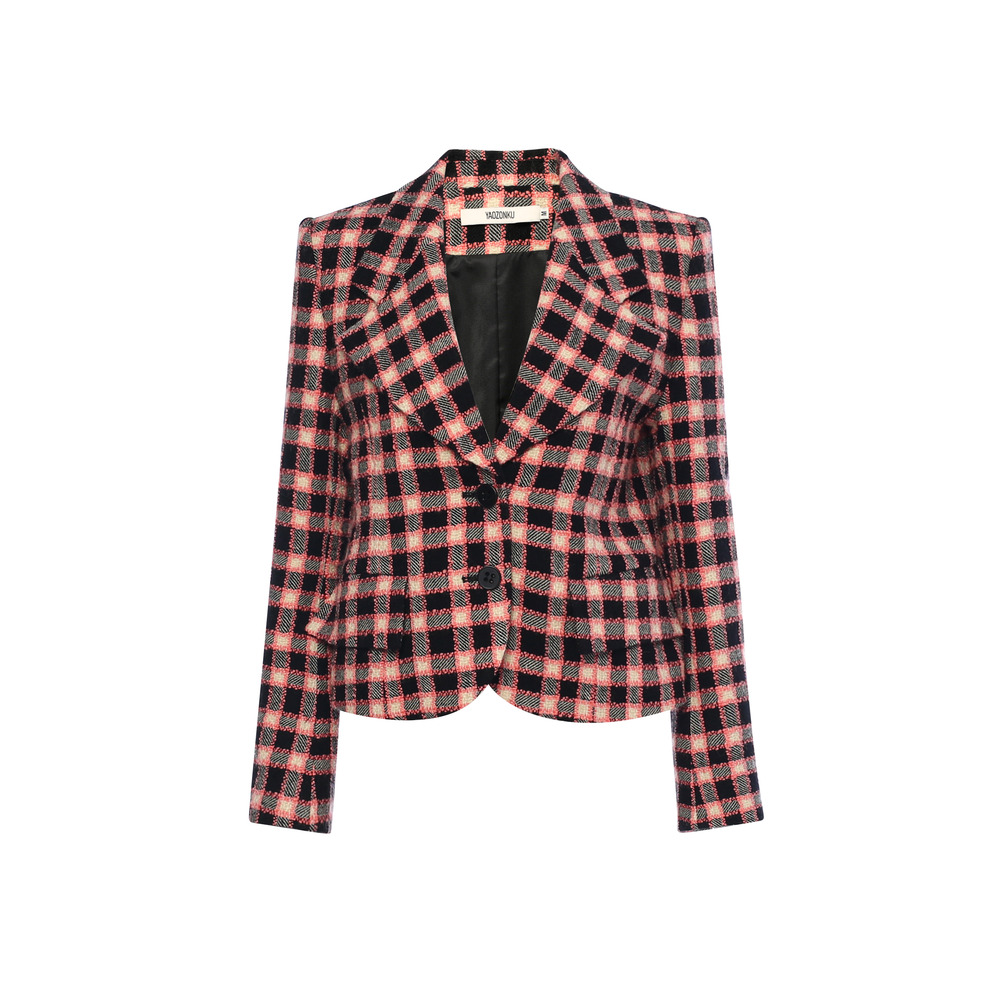 大方角领短款西装 大方角领短款西装