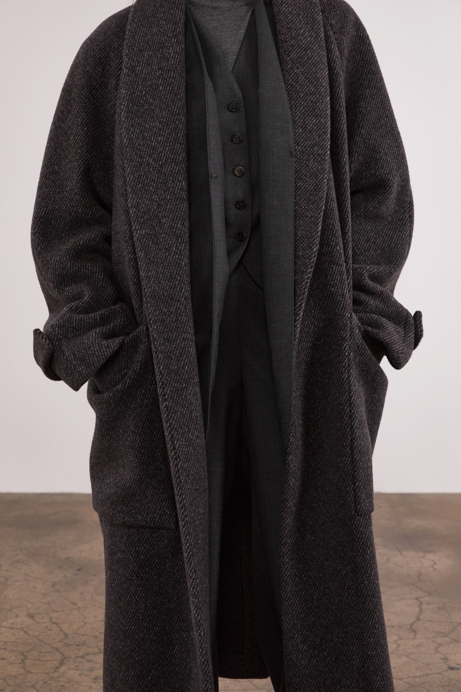Yeli Coat in Viscose and Wool-2