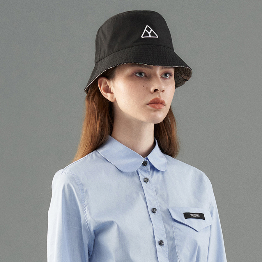 正反戴立体刺绣LOGO渔夫帽